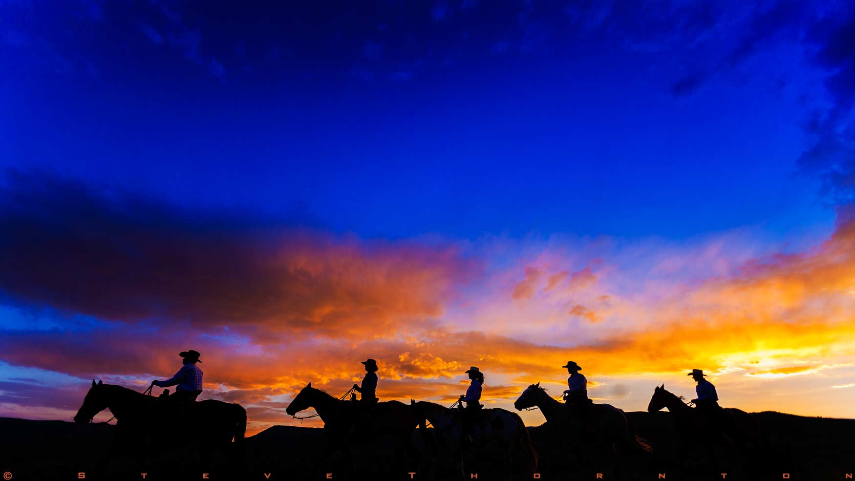 Professional cowboy silhouette lifestyle photographer and director